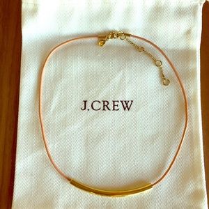 J.Crew Soft Pink & Gold Necklace
